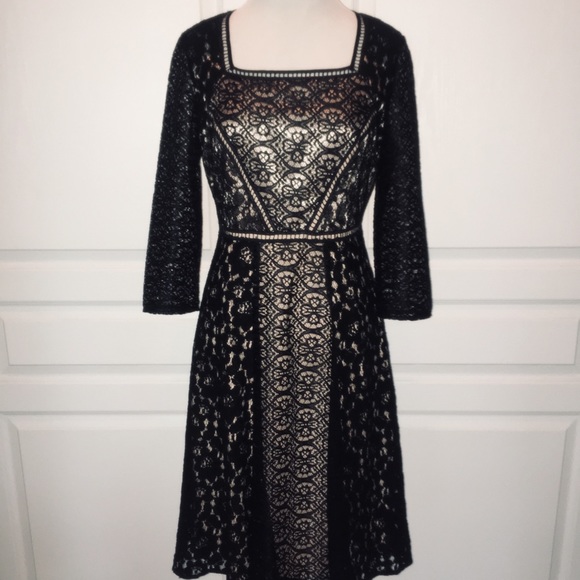 Kay Unger Black Lace Cocktail Party Dress XS 2 - Picture 3 of 8